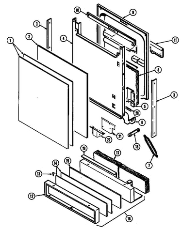 Door (dwu9921aae) (dwu9921aax) (dwu9921abe) (dwu9921abx)
