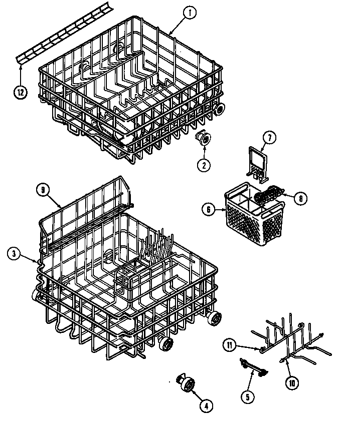 RACKS (DWU9921AAE) (DWU9921AAX) (DWU9921ABE) (DWU9921ABX)