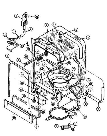 Tub (dwu9921aae) (dwu9921aax) (dwu9921abe) (dwu9921abx)