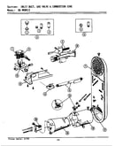 Inlet duct, gas valve & combustion cone