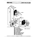 Maytag CME500 control panel & timer (rear view) (cme300) diagram