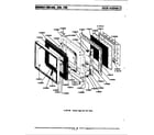 Maytag CME500 door assembly diagram