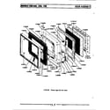 Maytag CME500 door assembly diagram