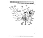 Maytag CME500 blower, magnetron & exhaust components diagram