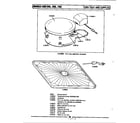 Maytag CME500 turn tray & supplies diagram