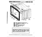 Maytag CME601 cabinet & trim diagram