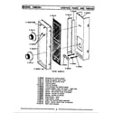 Maytag CME301 control panel & timer (front-cme301) (cme301) diagram