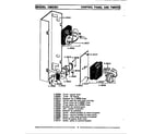 Maytag CME601 control panel & timer (rear-cme301) (cme301) diagram