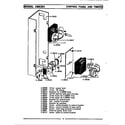 Maytag CME301 control panel & timer (rear-cme301) (cme301) diagram