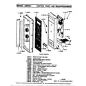 Maytag CME301 control panel & microprocessor (cme501) (cme501) diagram