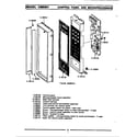 Maytag CME301 control panel & microprocessor (cme601) (cme601) diagram