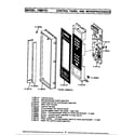Maytag CME301 control panel & microprocessor (cme701) (cme701) diagram