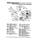 Maytag CME301 blower, magnetron & exhaust components diagram