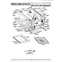 Maytag CME301 oven cavity & components diagram