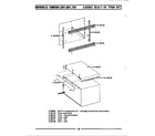 Maytag CME701 microwave shelf kit diagram
