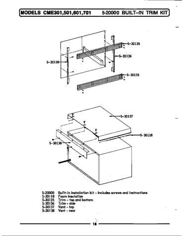 Microwave shelf kit