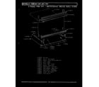 Maytag CME701 trim kit (above wall oven) diagram