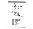 Maytag CME800 interlock switch assembly (cme800) diagram