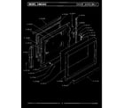 Maytag CME800 door assembly (cme800) diagram