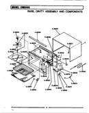 Base, cavity assembly & components (cme800)