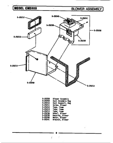 Blower assy. (cme800)