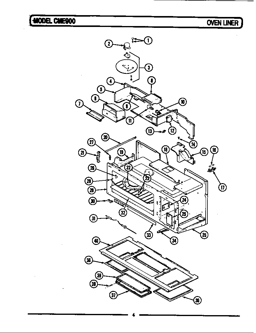 Oven liner