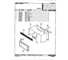 Maytag CME900 door & body parts (cme900-01) diagram