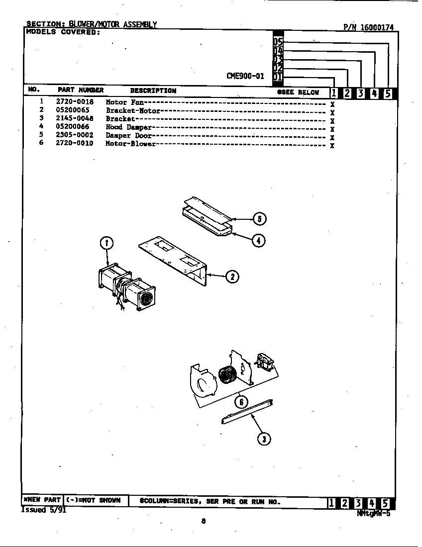 Blower motor assembly (cme900-01)