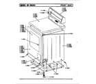 Maytag DG382 front view diagram