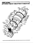 Lint screen, tumbler (front & back)