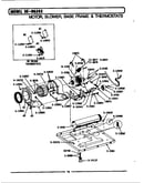 Motor, blower, base frame & thermostats