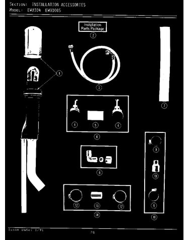 Installation accessories (ewu304) (ewu1005)