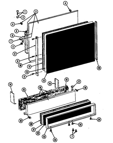 Front panel & access panel (wu1005) (wu1005)