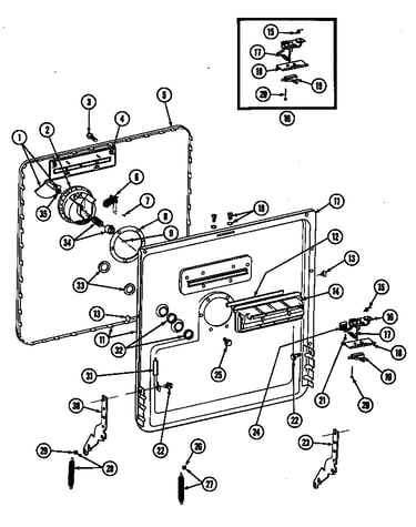 Door assembly (wu1005) (wu1005)