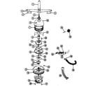Maytag EWU304 pump & motor assembly (wu1005) (wu1005) diagram
