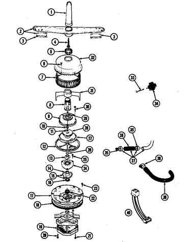 Pump & motor assembly (wu1005) (wu1005)
