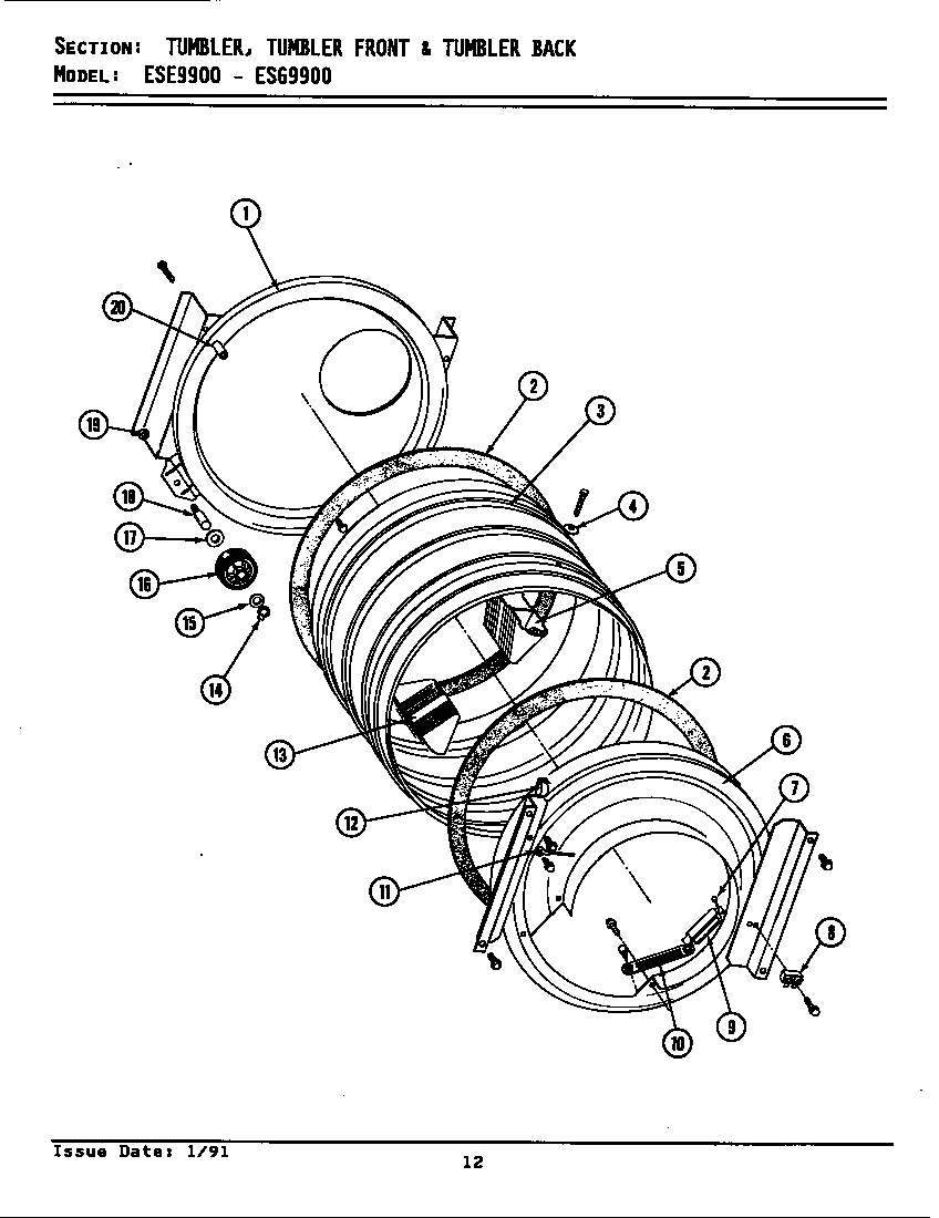 Tumbler (frt & back) (ese9900 & esg9900) (ese9900) (esg9900)