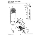 Maytag ESG9900 inlet duct & heater assembly (se9900) (lse9900) (se9900) diagram