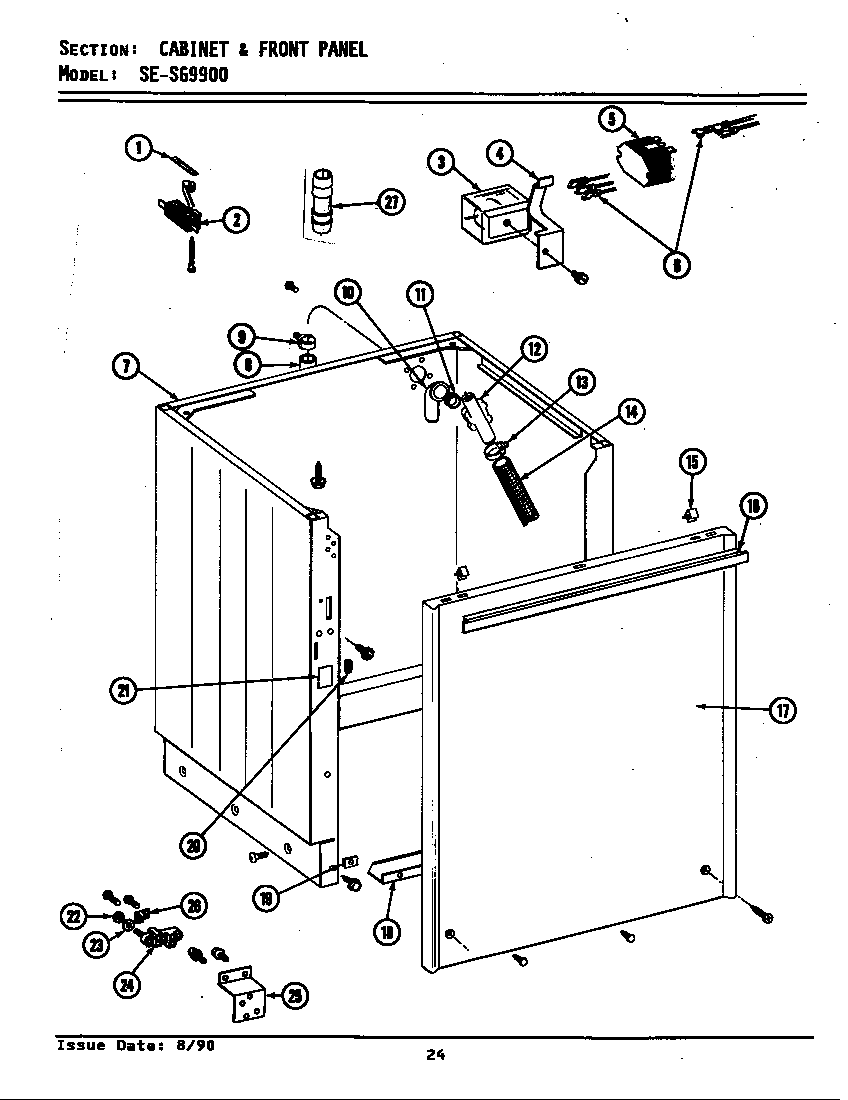 CABINET & FRONT PANEL (LSE9900) (LSG9900) (SE9900) (SG9900)