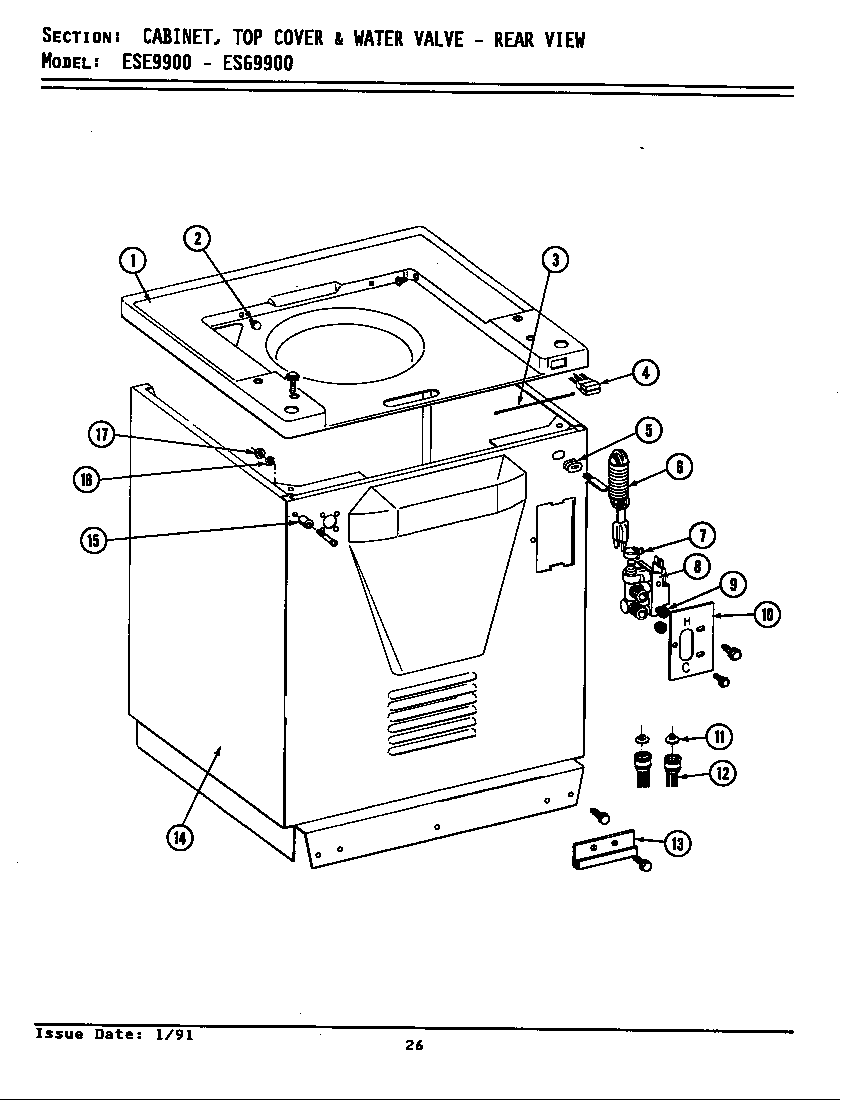 CABINET (ESE9900 & ESG9900) (ESE9900) (ESG9900)