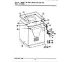 Maytag LSG9900 cabinet, top cover & water valve (rear) (lse9900) (lsg9900) (se9900) (sg9900) diagram
