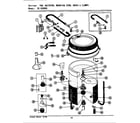 Maytag SE9900 tub, agitator, mtg. stem, hoses & clamps (lse9900) (lsg9900) (se9900) (sg9900) diagram