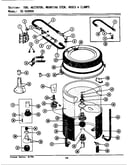 Tub, agitator, mtg. stem, hoses & clamps (lse9900) (lsg9900) (se9900) (sg9900)