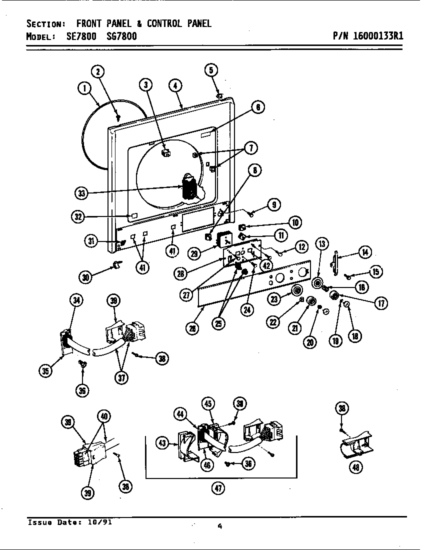 FRONT PANEL & CONTROL PANEL