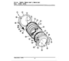 Maytag LSE7800 tumbler (front & back) diagram