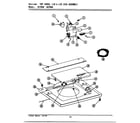 Maytag LSG7800 top cover, lid & lid lock assembly diagram