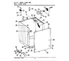 Maytag LSG7800 cabinet & front panel diagram