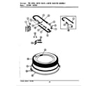 Maytag LSG7800 tub cover, water valve & water inj. assy diagram