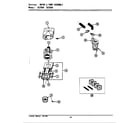 Maytag LSG7800 motor & pump assembly diagram