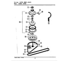 Maytag SE7800 clutch, brake & belts diagram